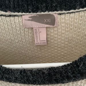 Forever 21 sweater and blouse